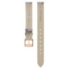 Watch Strap 12 Mm (0.47″) Width, Leather, Silver Tone, Rose Gold-Tone Finish Watch Strap 12 Mm (0.47″) Width, Leather, Silver Tone, Rose Gold-Tone Finish