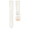 Watch Strap 16 Mm (0.63″) Width, Leather Strap, White